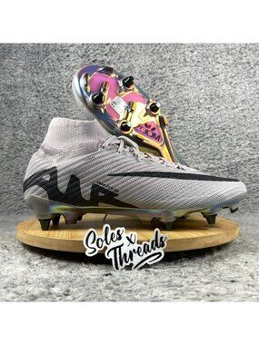 Nike Mercurial Superfly 9 Elite SG-Pro Mid Soccer Size 9.5 Men Atmosphere Grey